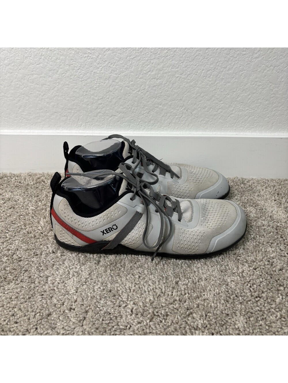 Xero Prio Neo Mens 8.5 Shoes Quiet Gray Minimalist Barefoot Grounding Sneakers